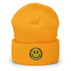 Be Happy Beanie | Embroidered Cap