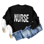 Plus Size Long Sleeve Sweater with Letter Print