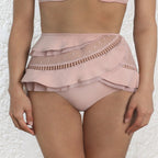 Fashionable Lace Trim Mesh Bikini Swimwear for Women