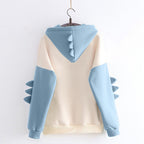 Dinosaur Cartoon Hoodie for Women - Winter Casual Wear | Streetwear