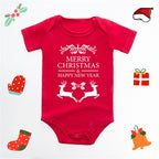 Christmas Deer Red Baby Romper