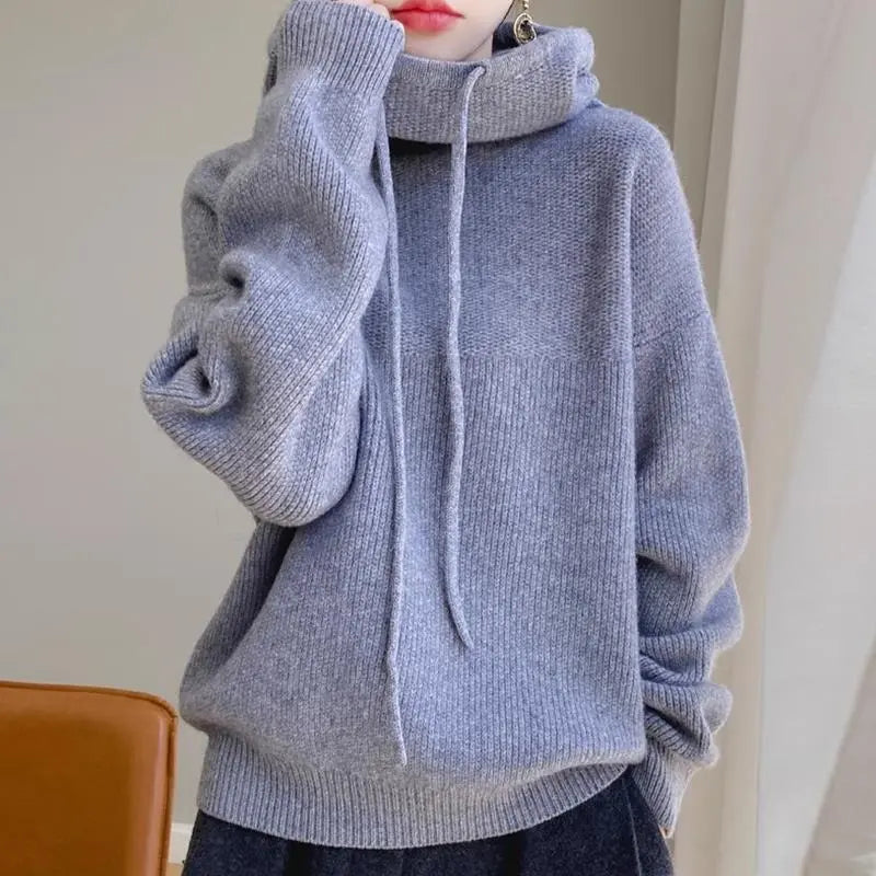 Women's Long-Sleeve Warm Casual Sweater - Autumn & Winter