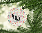 Imperial Shih Tzu Merry Christmas Ceramic Ornament