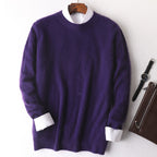 Men's Thick Loose Cashmere Round Neck Sweater