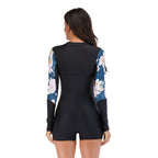 Women's Long Sleeve Sun Protection Surfing Swimsuit