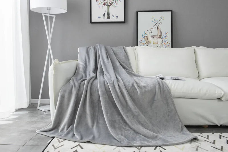 Elegant Double-Sided Flannel Blanket