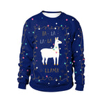 Cute Alpaca Printed Crew Neck Sweatshirt for Women | Streetwear