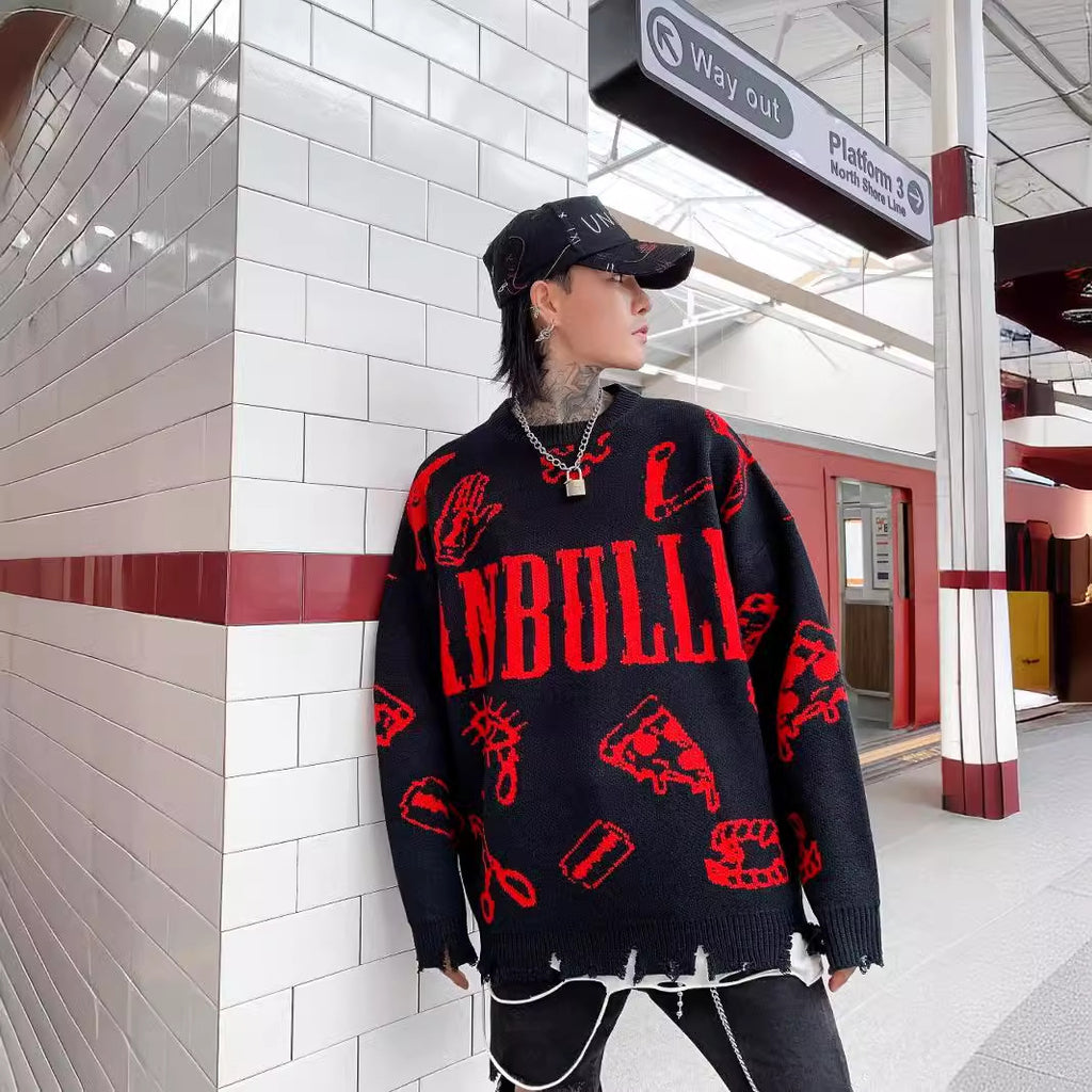 Street Tide Women's Loose Long Sleeve Pullover | Streetwear