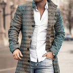 Men's Woolen Stand Collar Casual Coat for Fall/Winter