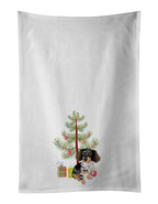 Dachshund Dapple #1 Christmas Kitchen Towel Set of 2
