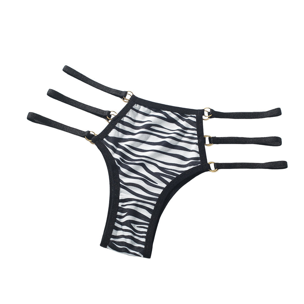 Low Waist Lace-Trimmed Women's Thong Underwear 6003