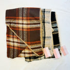 Preciously Stitched Triangle Shawl Scarf