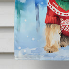 Wheaten Terrier Christmas House Flag