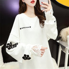 Lace Cuffs Gentle Wind Jacket and Sweater Top