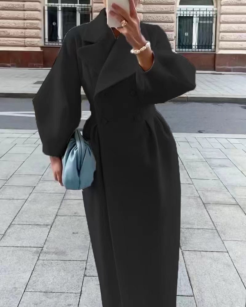 Vintage Court Lantern Sleeve Large Lapel Jacket