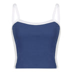 Colorblock Patchwork One-piece Neck Camisole Top