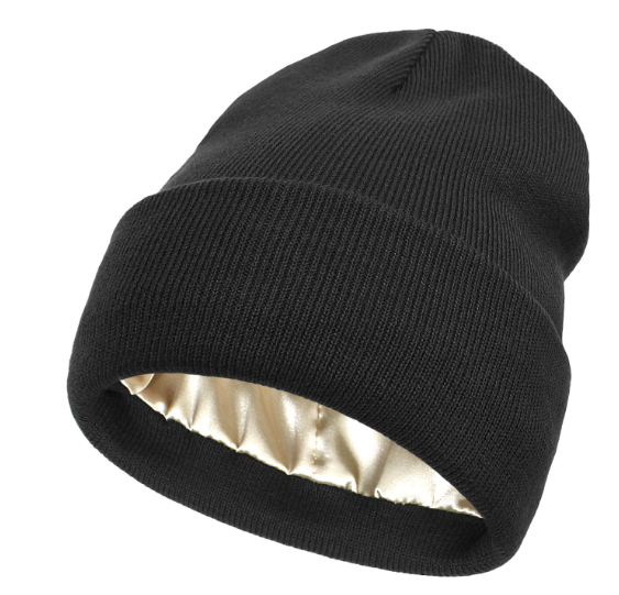No Static No Frizz No Tangle Knit Hat (One Piece) | Embroidered Cap