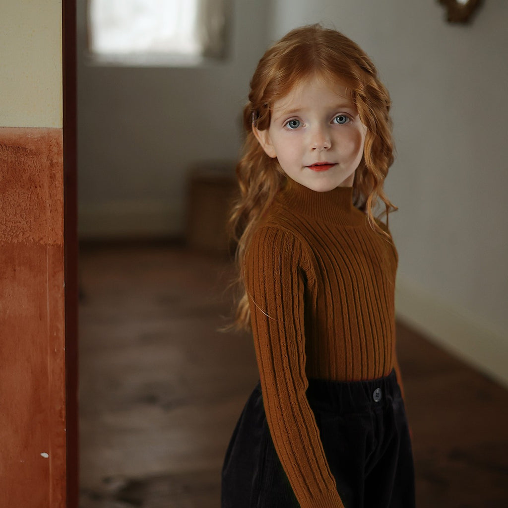 Girls' Half Turtleneck Sweater