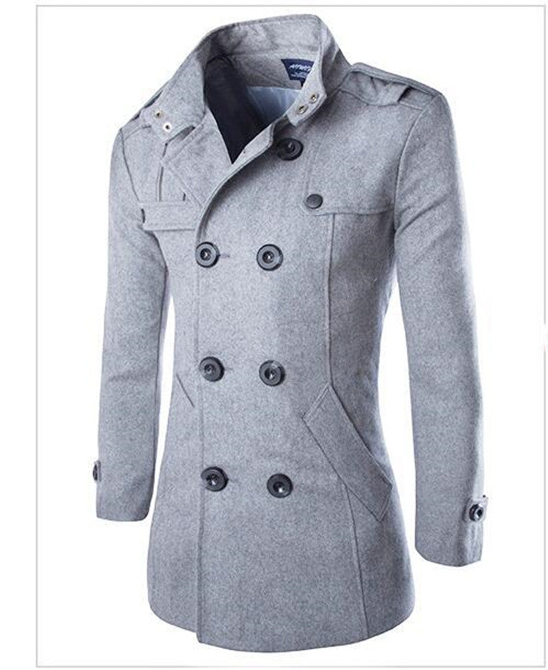 Men's Woolen Coat Jacket