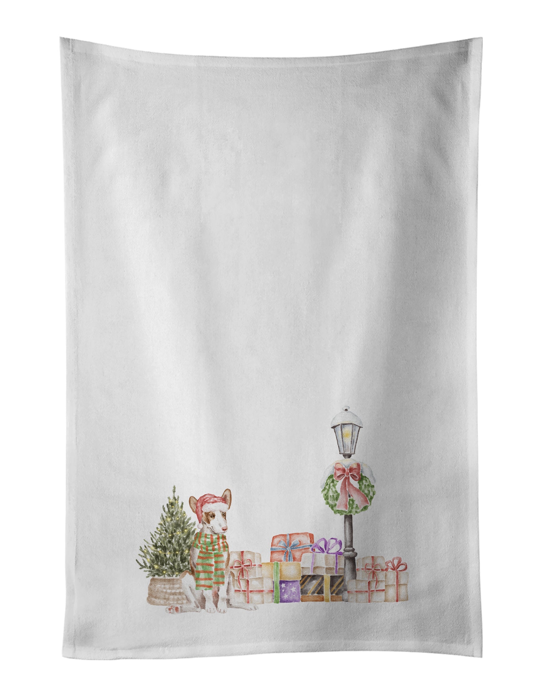 Ibizan Hound with Christmas Wonderland Kitchen Towel Set of 2