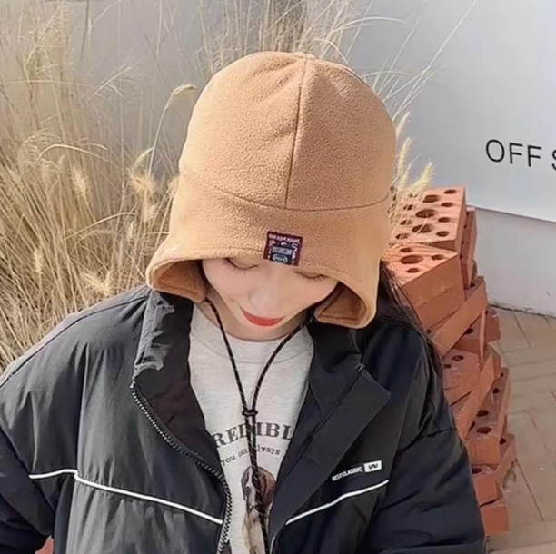 Thickened Warm Earmuff Cute Fashion Hat | Embroidered Cap