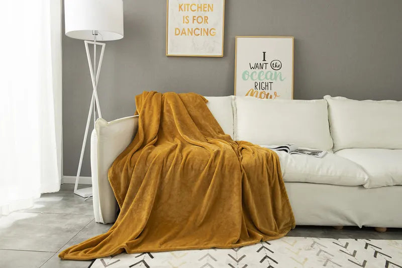 Elegant Double-Sided Flannel Blanket