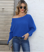 Women's Loose Fit Striped Pullover Sweater | Streetwear