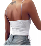 V-neck Spaghetti Strap Camisole Tops for Women