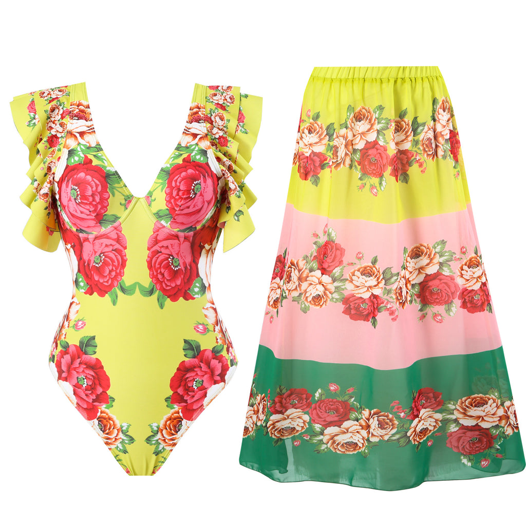 Plus Size 2024 New Sexy One-Piece Swimsuit for Women
