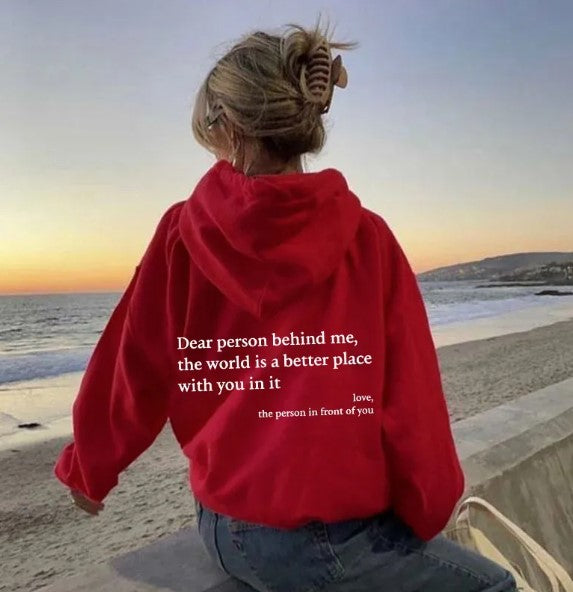 Dear Person Behind Me, Hoodie | Streetwear