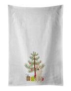 Labrador Retriever Yellow #3 Christmas Kitchen Towel Set of 2