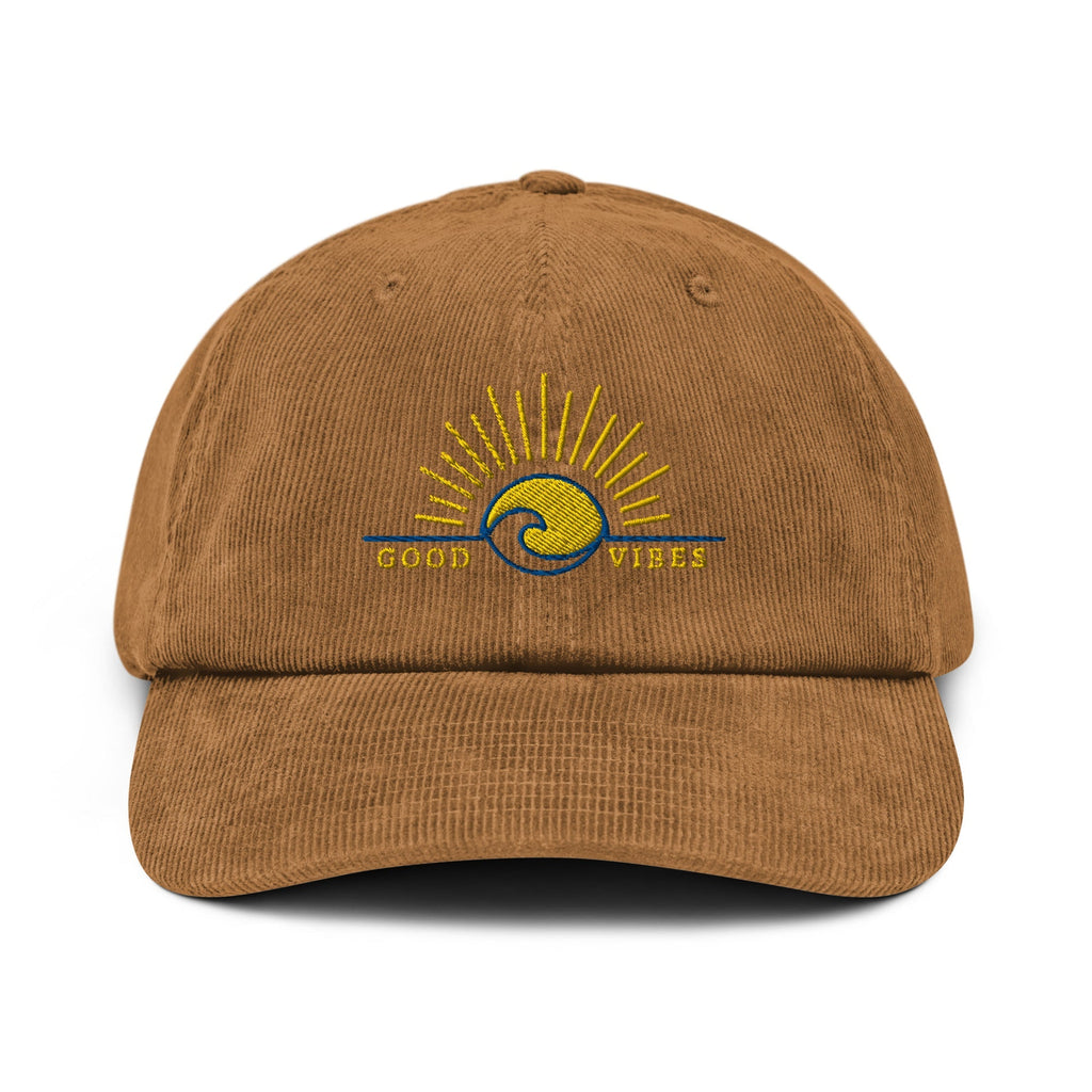 Good Vibe Sunrise Corduroy Hat | Embroidered Cap