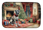 Great Dane Cozy Christmas Dish Drying Mat
