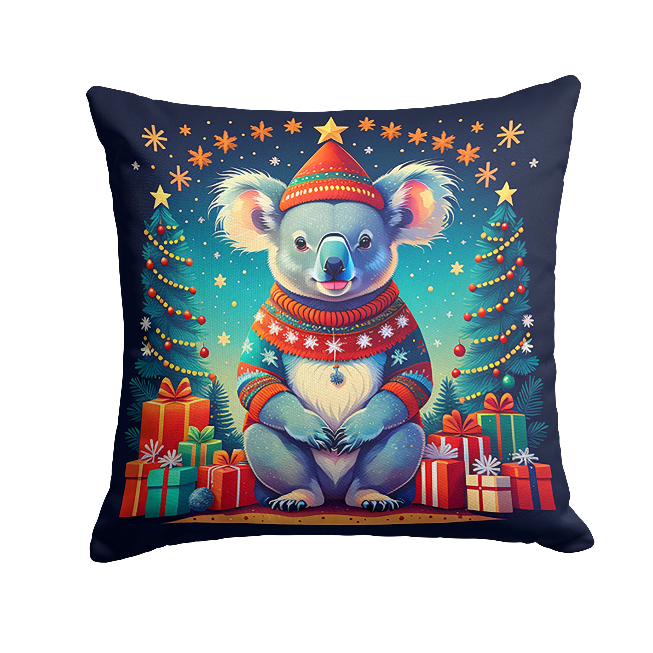 Koala Christmas Throw Pillow