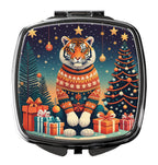 Tiger Christmas Compact Mirror