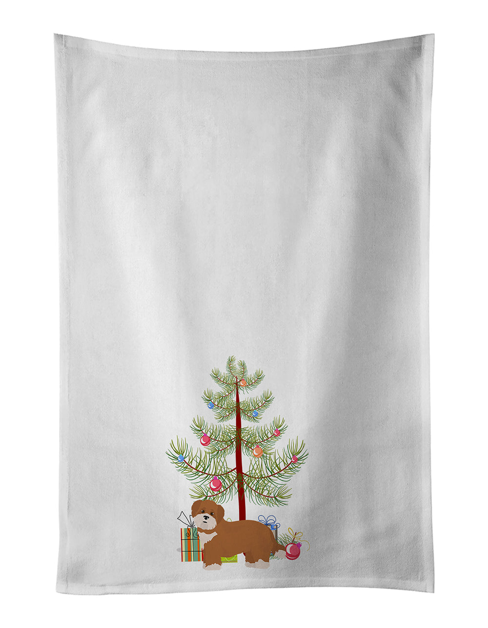 Shorkie #2 Christmas Tree Kitchen Towel Set of 2