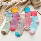 Thick Women's Winter Socks Made of Warm Rabbit Wool