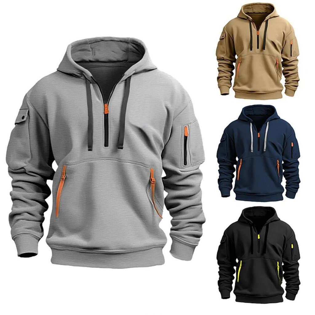 Cotton Dropped Shoulder Hooded Sweatshirt | Streetwear