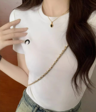 Crop Top High-Waist T-Shirt with Cute Sushi Design