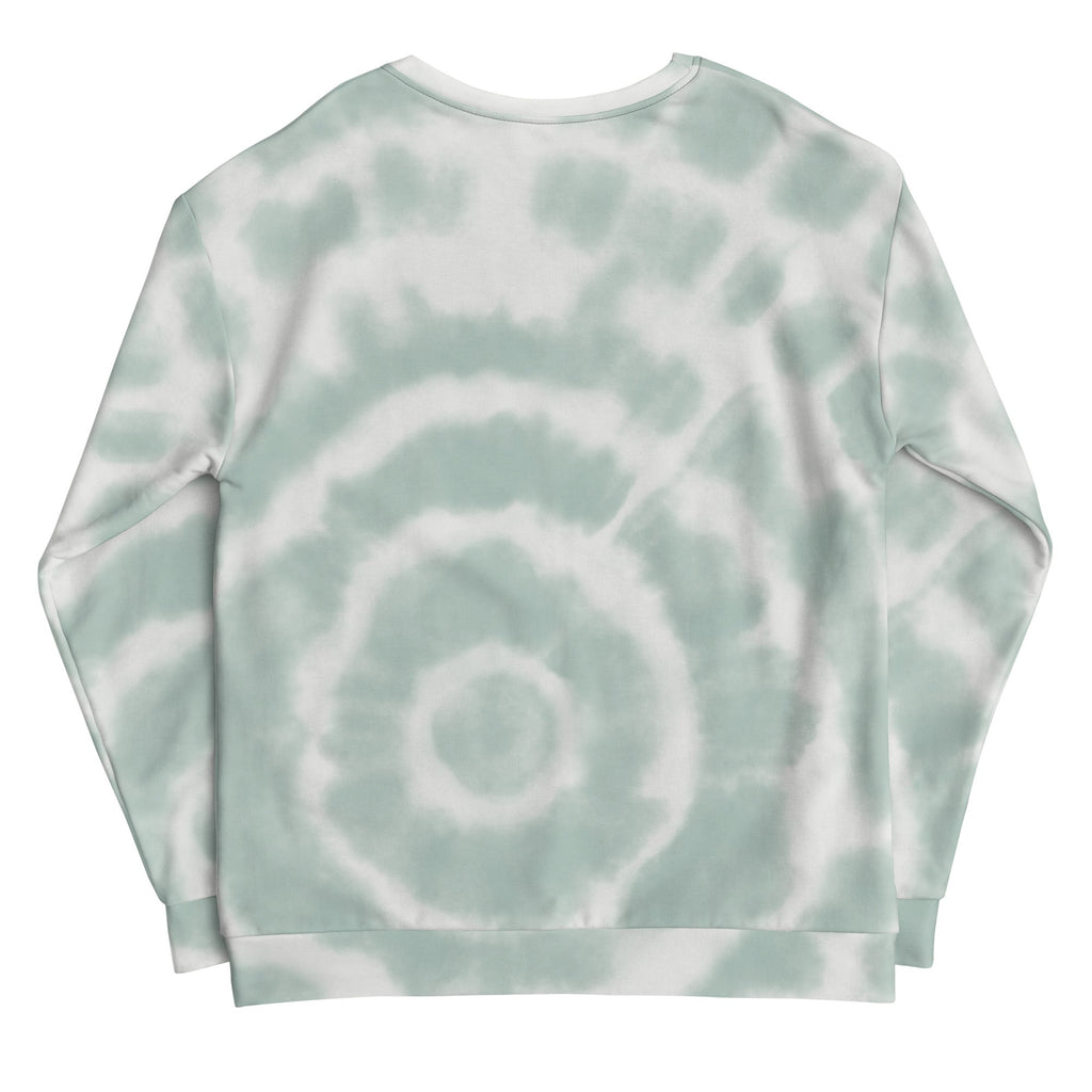 Green Tie-Dye Vibe Tropical Sweatshirt | Streetwear
