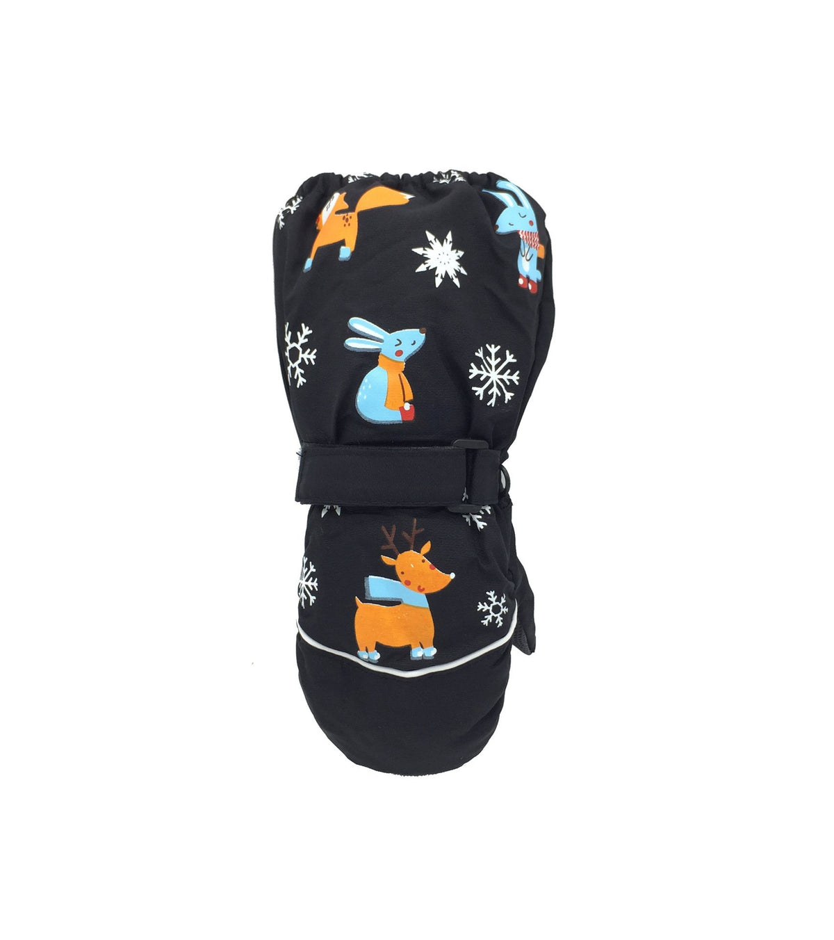 Children's Winter Thick Ski Gloves with Deer Rabbit Print