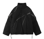 Color Matching Fashion Bread Coat For Men
