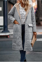 Simple Stitch Hooded Jacket