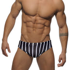 Low Rise Vertical Stripes Beach Training Swimsuit