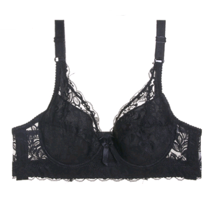 Ultra-thin Lace Bra for Plus Size with Adjustable Fit