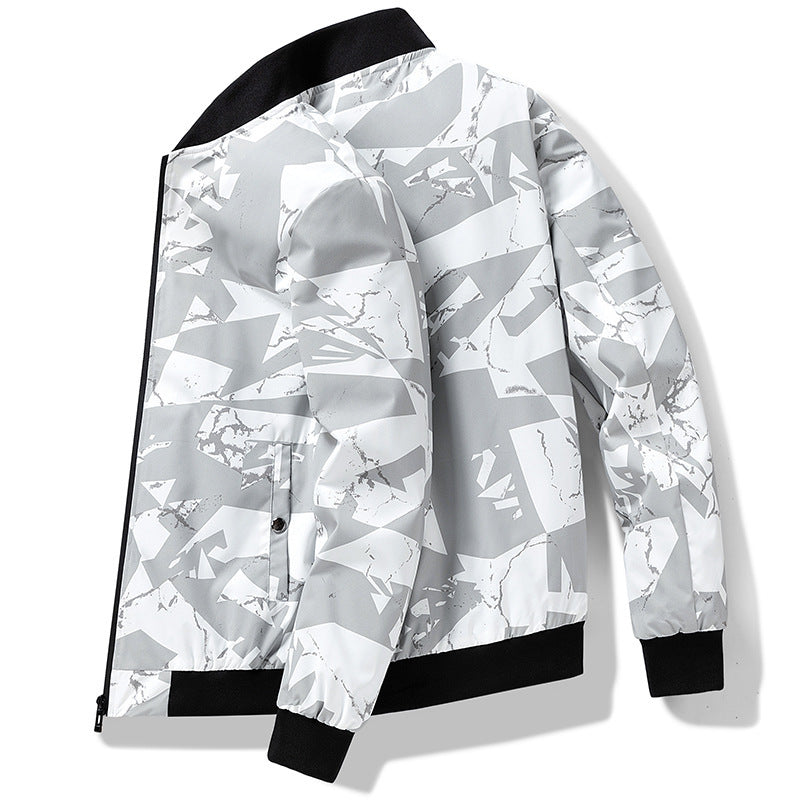 Spring Autumn Baseball Collar Casual Jacket