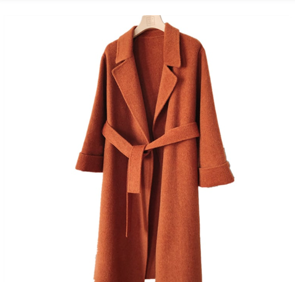 Albaka Alpaca Fleece Long Double-sided Bathrobe Coat