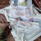 Exquisite Pink Lace Bra - Ultra-thin Large Size