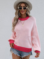 Women's Loose Knitted Pullover Sweater | Streetwear