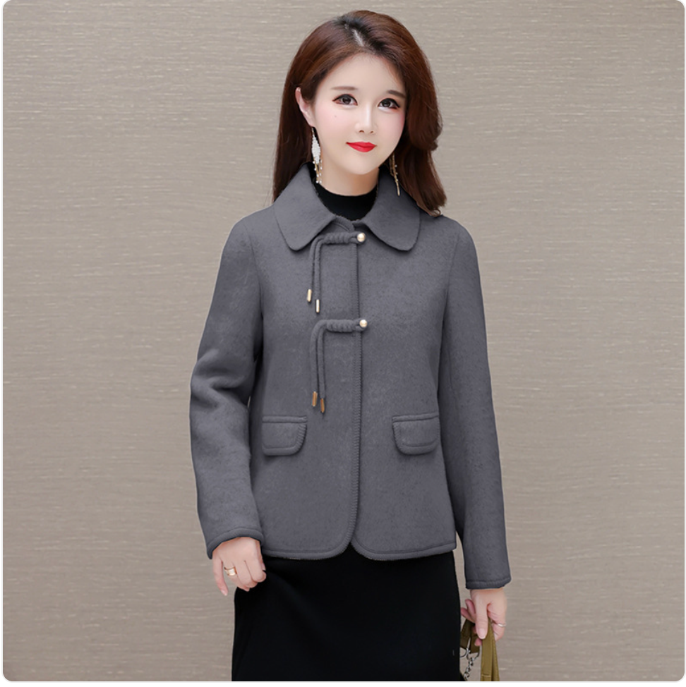 Women's Stylish Short Wool Coat